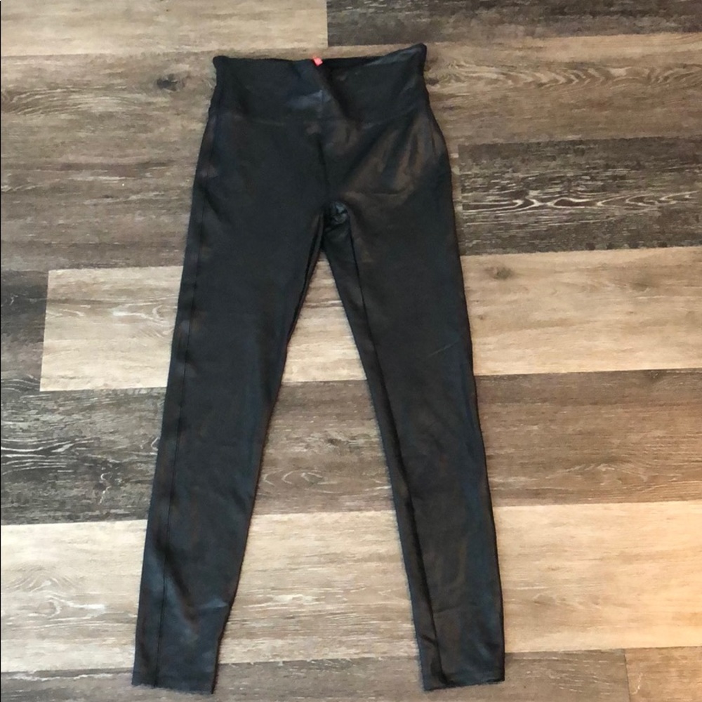 Spanx Faux Leather Leggings.